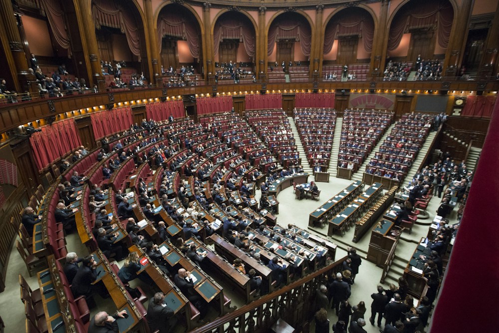 The architecture of a legislative chamber